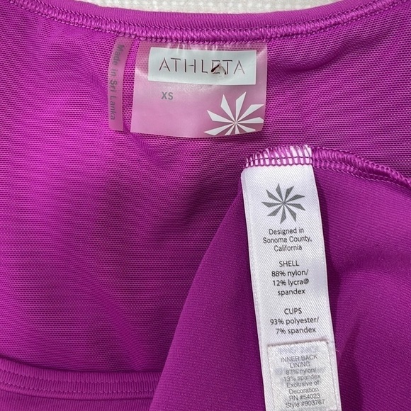 Athleta Tank Top Athletic Exercise Fitness Purple Size XS - Picture 10 of 12